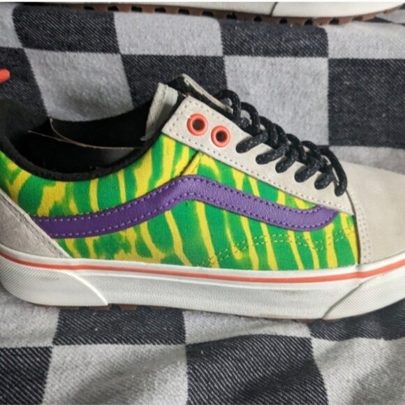 Vans Old Skool MTE 1 Women 8 Tripped Put Trekker White Green Suede Gf 112025 - Picture 7 of 15